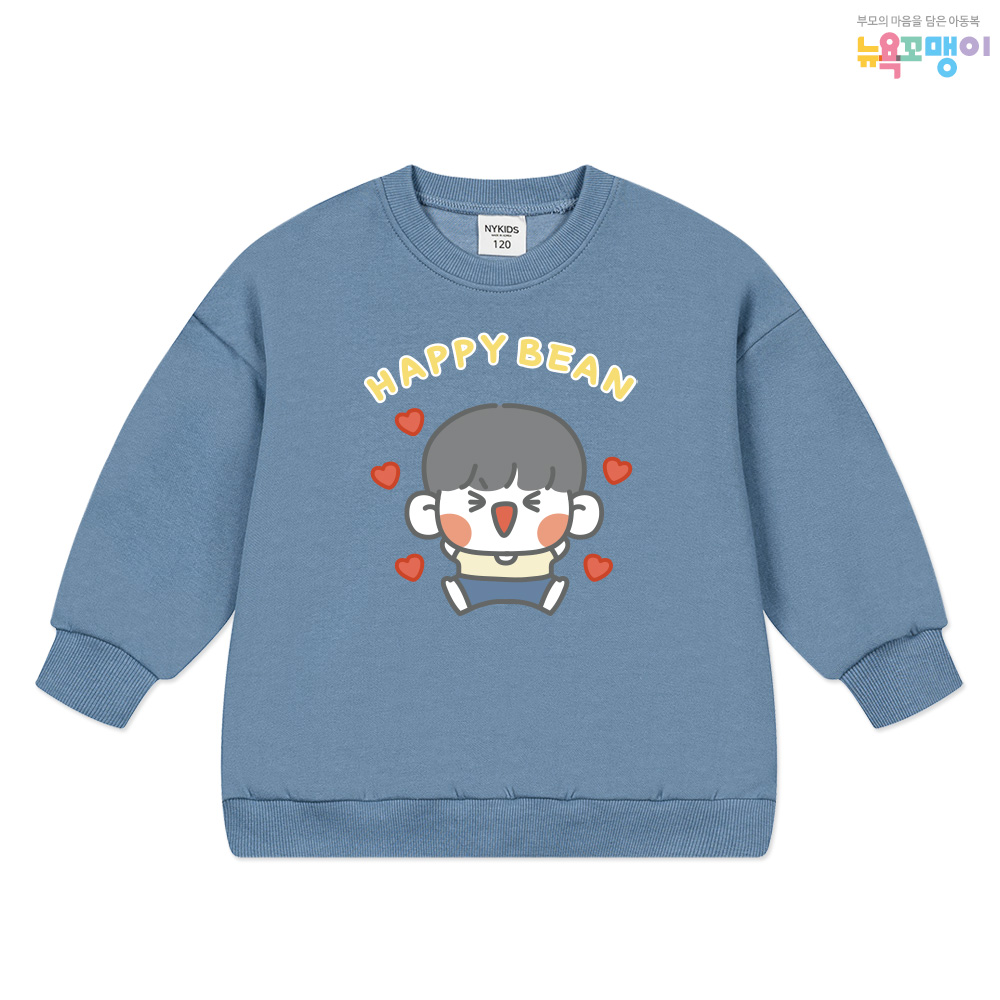 뉴욕꼬맹이 쟈근콩 짱큰콩 맨투맨(오버핏) 티셔츠 V033 - 아동 주니어 오버핏맨투맨