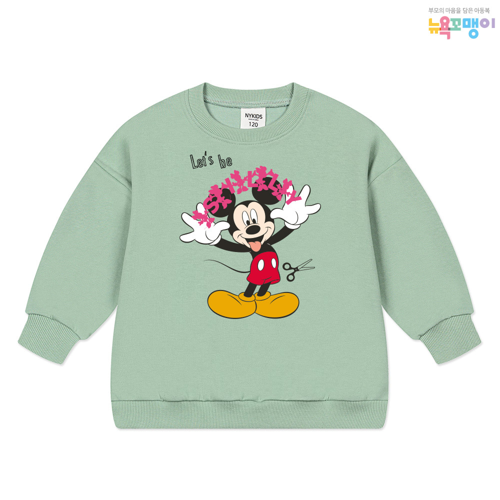 뉴욕꼬맹이 디즈니 맨투맨(오버핏) 티셔츠 G216 - 아동 주니어 오버핏맨투맨