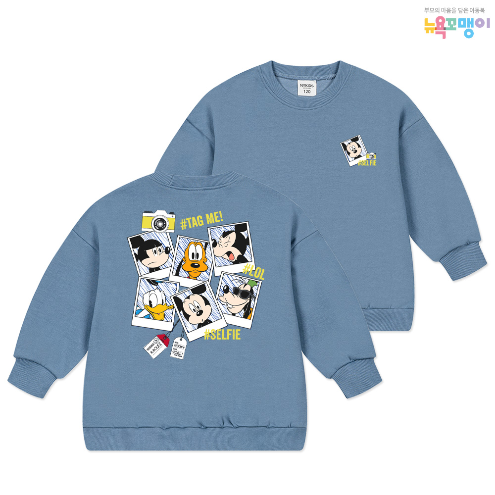 뉴욕꼬맹이 디즈니 맨투맨(오버핏) 티셔츠 G178 - 아동 주니어 오버핏맨투맨
