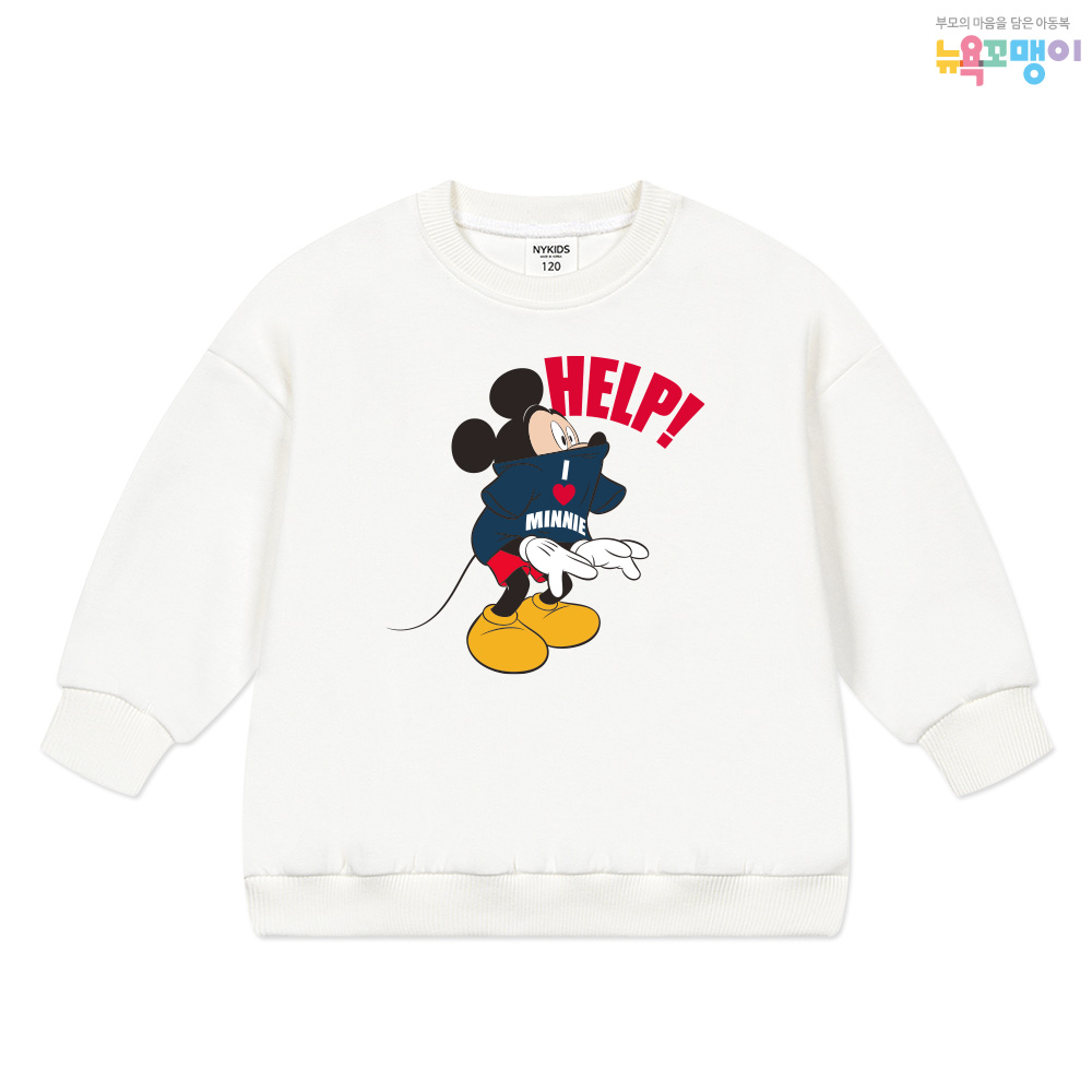 뉴욕꼬맹이 디즈니 맨투맨(오버핏) 티셔츠 G224 - 아동 주니어 오버핏맨투맨