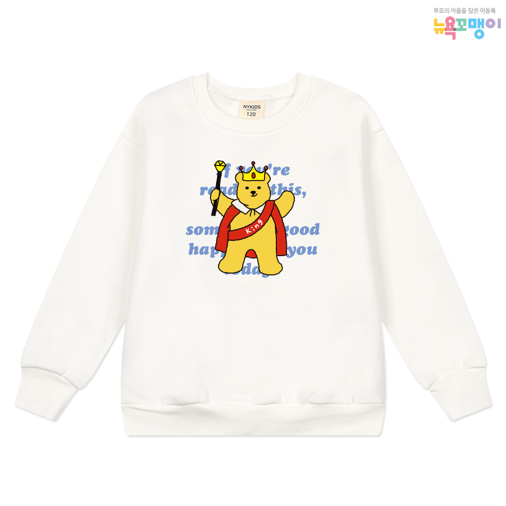 뉴욕꼬맹이 젤리베어 맨투맨(기모) 티셔츠 J104 - 아동/주니어 기모맨투맨