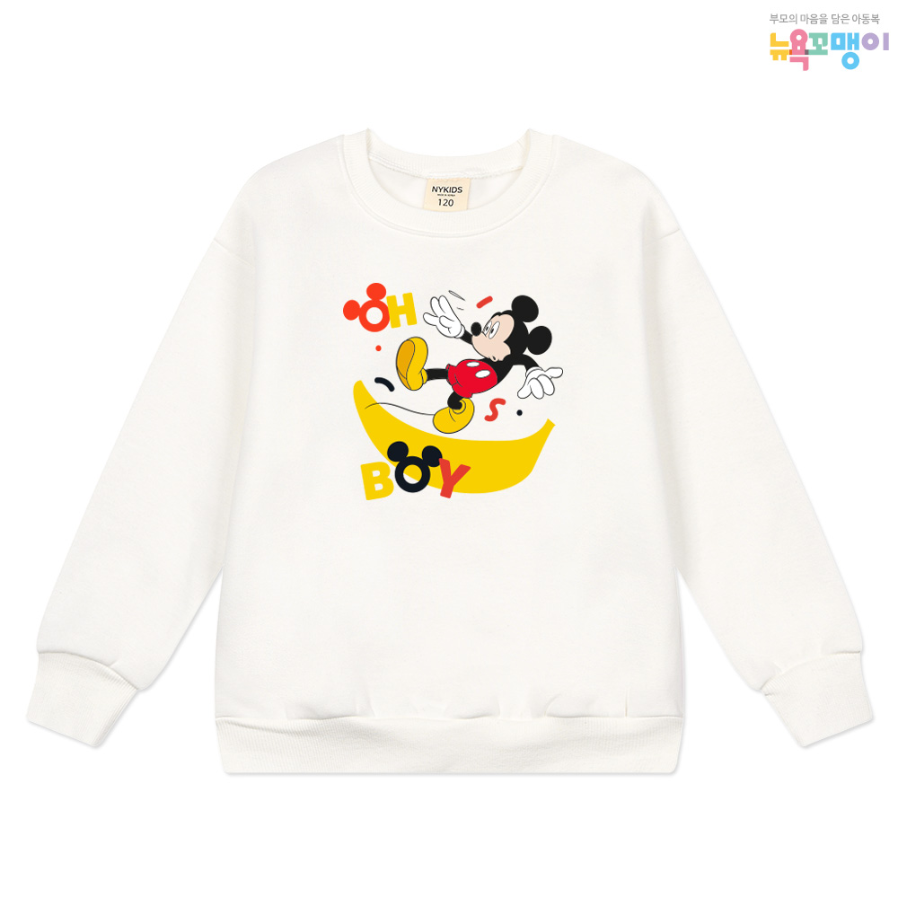 뉴욕꼬맹이 디즈니 맨투맨(기모) 티셔츠 G256 - 아동 주니어 기모맨투맨
